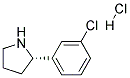 (S)-2-(3-CHLOROPHENYL)PYRROLIDINE HYDROCHLORIDE CAS#: 1360440-58-9