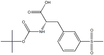 (S)-2-(tert-butoxycarbonylamino)-3-(3-(methylsulfonyl)phenyl) propanoic acid CAS#: 1289646-76-9