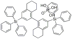S-3,3'-Bis(triphenylsilyl)-5,5',6,6',7,7',8,8'-Octahydro-1,1'-bi-2-naphthyl phosphate CAS#: 1157989-25-7