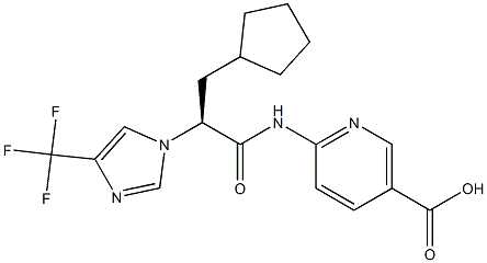 (S)-6-(3-Cyclopentyl-2-(4-(trifluoroMethyl)-1H-iMidazol- 1-yl)propanaMido)nicotinic Acid CAS#: 1215197-37-7