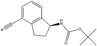 (S)-tert-butyl (4-cyano-2,3-dihydro-1H-inden-1-yl)carbamate CAS#: 1306763-30-3