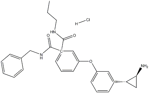 (S)-trans-N-3-{3-(2-Aminocyclopropyl)phenoxy}-1-benzylcarbamoyl propylbenzamide Hydrochloride CAS#: 1196052-98-8