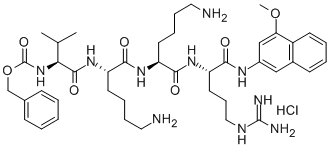 Z-VAL-LYS-LYS-ARG-4M-BETANA HYDROCHLORIDE SALT CAS#: 71003-01-5