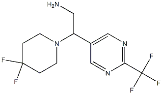 beta-(4,4-Difluoro-1-piperidinyl)-2-(trifluoromethyl)-5-pyrimidineethanamine CAS#: 1192569-99-5