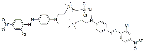 bis[[2-[[4-[(2-chloro-4-nitrophenyl)azo]phenyl]methylamino]ethyl]trimethylammonium] tetrachlorozincate CAS#: 70353-88-7