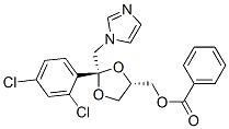 cis-2-(2,4-dichlorophenyl)-2-(1H-imidazol-1-ylmethyl)-1,3-dioxolane-4-ylmethyl benzoate CAS#: 70894-66-5