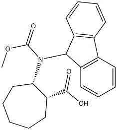 cis-2-(9-Fluorenylmethoxycarbonylamino)cycloheptanecarboxylic acid CAS#: 1212250-46-8