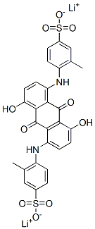dilithium 6,6'-[(9,10-dihydro-4,8-dihydroxy-9,10-dioxo-1,5-anthrylene)diimino]bis[toluene-3-sulphonate] CAS#: 71130-70-6