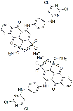 disodium 1-amino-4-[[4-[(4,6-dichloro-1,3,5-triazin-2-yl)amino]phenyl]amino]-9,10-dihydro-9,10-dioxoanthracenedisulphonate CAS#: 72213-82-2