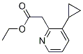 ethyl 2-(3-cyclopropylpyridin-2-yl)acetate CAS#: 1214911-59-7