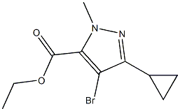 ethyl 4-bromo-3-cyclopropyl-1-methyl-1H-pyrazole-5-carboxylate CAS#: 1245027-26-2