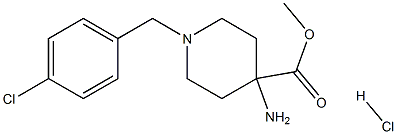methyl 4-amino-1-(4-chlorobenzyl)piperidine-4-carboxylate hydrochloride CAS#: 1244949-76-5