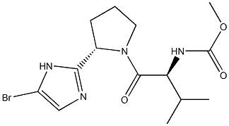 methyl(S)-1-((S)-2-(5-bromo-1H-imidazol-2-yl)pyrrolidin-1-yl)-3-methyl-1-oxobutan-2-ylcarbamate CAS#: 1292836-05-5