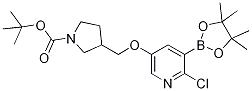 t-Butyl 3-((6-chloro-5-(4,4,5,5-tetramethyl-1,3,2-dioxaborolan-2-yl)pyridin-3-yloxy)methyl)pyrrol CAS#: 1262133-83-4