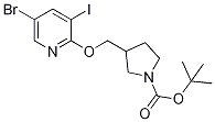 tert-Butyl 3-((5-bromo-3-iodopyridin-2-yloxy)-methyl)pyrrolidine-1-carboxylate CAS#: 1186311-10-3