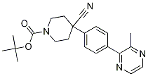 tert-Butyl 4-cyano-4-(4-(3-Methylpyrazin-2-yl)phenyl)piperidine-1-carboxylate CAS#: 1263284-70-3