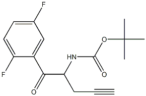 tert-butyl 1-(2,5-difluorophenyl)-1-oxopent-4-yn-2-ylcarbaMate CAS#: 1172623-96-9