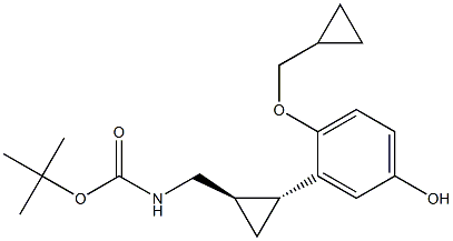 tert-butyl (((1R,2R)-2-(2-(cyclopropylMethoxy)-5-hydroxyphenyl)cyclopropyl)Methyl)carbaMat CAS#: 1322700-01-5