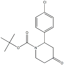tert-butyl 2-(4-chlorophenyl)-4-oxopiperidine-1-carboxylate CAS#: 1282523-55-0