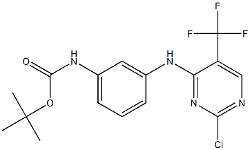 tert-butyl (3-((2-chloro-5-(trifluoroMethyl)pyriMidin-4-yl)aMino)phenyl)carbaMate CAS#: 1374507-23-9
