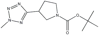 tert-butyl 3-(2-methyl-2H-tetrazol-5-yl)pyrrolidine-1-carboxylate CAS#: 1225218-83-6