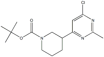 tert-butyl 3-(6-chloro-2-MethylpyriMidin-4-yl)piperidine-1-carboxylate CAS#: 1361116-19-9
