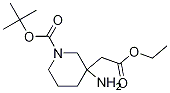 tert-butyl 3-aMino-3-(2-ethoxy-2-oxoethyl)piperidine-1-carboxylate CAS#: 1262407-74-8