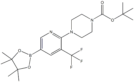 tert-butyl 4-(5-(4,4,5,5-tetraMethyl-1,3,2-dioxaborolan-2-yl)-3-(trifluoroMethyl)pyridin-2-yl)piperazine-1-carboxylate CAS#: 1246372-73-5