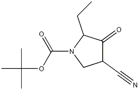 tert-butyl 4-cyano-2-ethyl-3-oxopyrrolidine-1-carboxylate CAS#: 1196155-81-3
