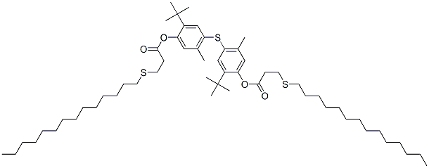 thiobis[2-(1,1-dimethylethyl)-5-methyl-4,1-phenylene] bis[3-(tetradecylthio)propionate] CAS#: 71982-66-6
