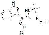 1-(1H-indol-3-yl)-2-(tert-butylamino)propan-1-one hydrate hydrochlorid e CAS#: 78907-15-0