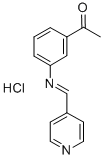 1-(3-((4-Pyridinylmethylene)amino)phenyl)ethanone monohydrochloride CAS#: 75273-96-0
