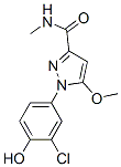 1-(3-chloro-4-hydroxyphenyl)-5-methoxy-3-(N-methylcarbamoyl)pyrazole CAS#: 77935-71-8