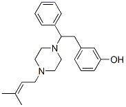 1-(3-methyl-2-butenyl)-4-(2-(3-hydroxyphenyl)-1-phenylethyl)piperazine CAS#: 76567-26-5