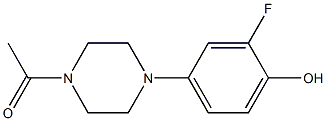 1-(4-(3-fluoro-4-hydroxyphenyl)piperazin-1-yl)ethanone CAS#: 742067-12-5