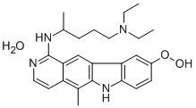 1-((4-(Diethylamino)-1-methylbutyl)amino)-9-methoxy-5-methyl-9H-pyrido (4,3-b)carbazole H2O CAS#: 74861-78-2