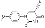 1-(4-METHOXYPHENYL)-2,4-DIOXO-1,2,3,4-TETRAHYDRO-5-PYRIMIDINECARBONITRILE CAS#: 75837-81-9