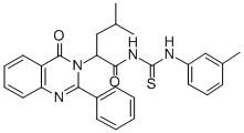 1-(4-Methyl-2-(4-oxo-2-phenyl-3,4-dihydro-3-quinazolinyl)valeryl)-3-(m -tolyl)-2-thiourea CAS#: 72045-78-4
