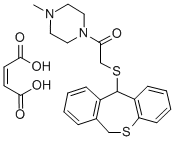 1-(((6,11-Dihydrodibenzo(b,e)thiepin-11-yl)thio)acetyl)-4-methylpipera zine maleate CAS#: 73150-22-8