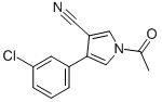 1-ACETYL-4-(3-CHLOROPHENYL)-1H-PYRROLE-3-CARBONITRILE CAS#: 74738-10-6