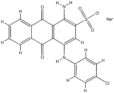 1-Amino-4-(4-chlorophenyl)aminoanthraquinone-2-sulfonicacidsodiumsalt CAS#: 78510-31-3