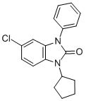 1-Cyclopentyl-3-phenyl-5-chloro-benzimidazolin-2-one CAS#: 79759-44-7
