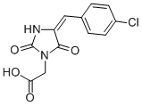 1-IMIDAZOLIDINEACETIC ACID, 4-((4-CHLOROPHENYL)METHYLENE)-2,5-DIOXO- CAS#: 79851-73-3