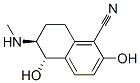 1-Naphthalenecarbonitrile, 5,6,7,8-tetrahydro-2,5-dihydroxy-6-(methylamino)-, trans- (9CI) CAS#: 770653-44-6