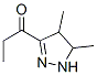 1-Propanone, 1-(4,5-dihydro-4,5-dimethyl-1H-pyrazol-3-yl)- CAS#: 79370-38-0