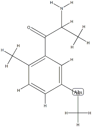 1-Propanone,2-amino-1-(5-methoxy-2-methylphenyl)-(9CI) CAS#: 767224-59-9