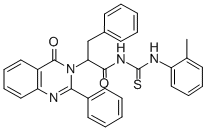 1-(alpha-(4-Oxo-2-phenyl-3,4-dihydro-3-quinazolinyl)hydrocinnamoyl)-3- (o-tolyl)-2-thiourea CAS#: 72045-81-9