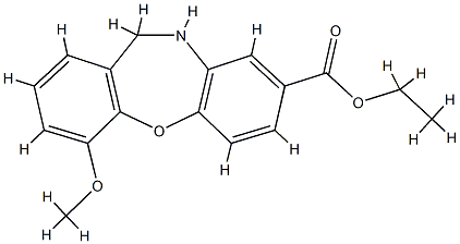 11,12-dihydro-4-methoxydibenz(b,f)(1,4)oxazepine-8-carboxylate CAS#: 75451-07-9
