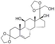 11,17,21-Trihydroxy-pregn-5-ene-3,20-dione 3,20-Diethylene Ketal CAS#: 76338-54-0