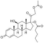 11beta,17,21-trihydroxypregna-1,4-diene-3,20-dione 21-acetate 17-valerate CAS#: 72064-79-0